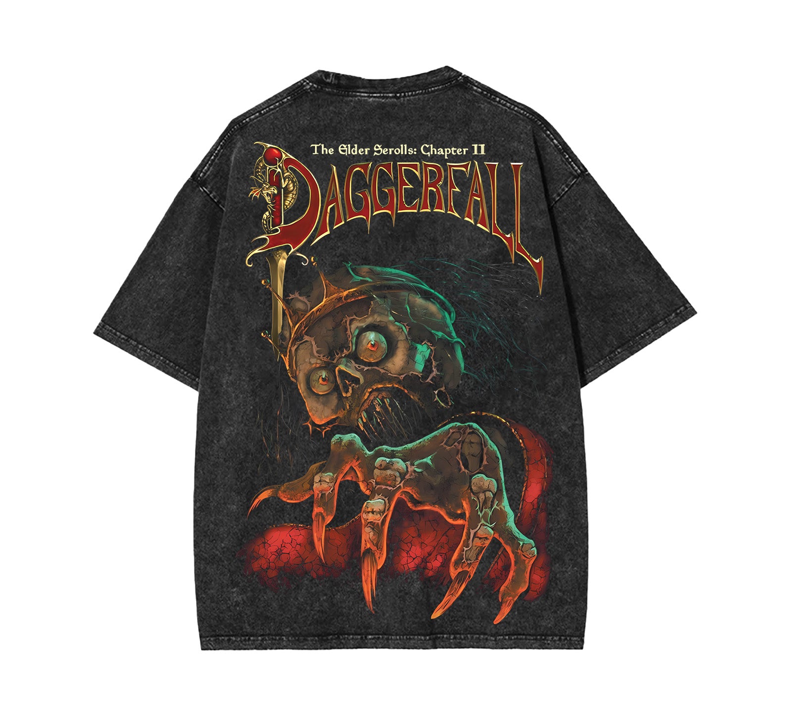 Retro Limited The Elder Scrolls II Daggerfall Game Washed Tee [TPR] - Image 3